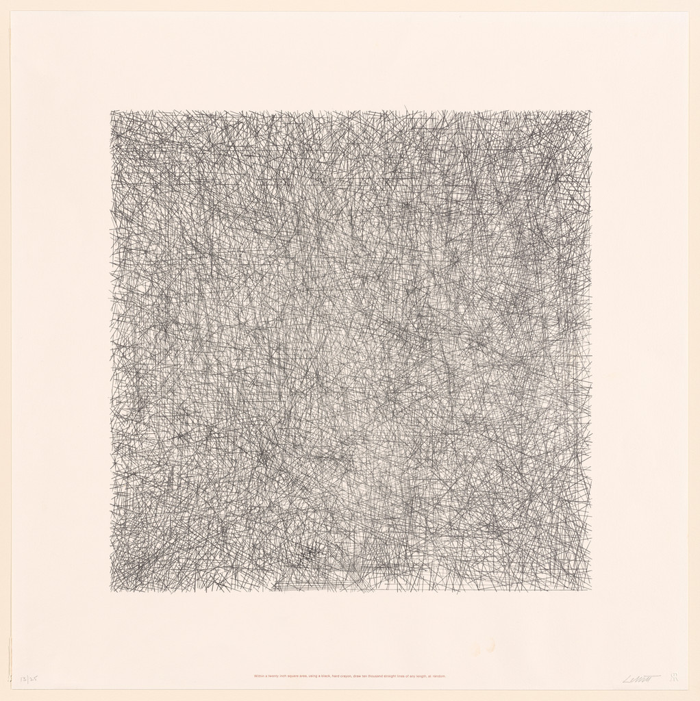 Untitled from Work from Instructions, Сол Ле Витт, 1971