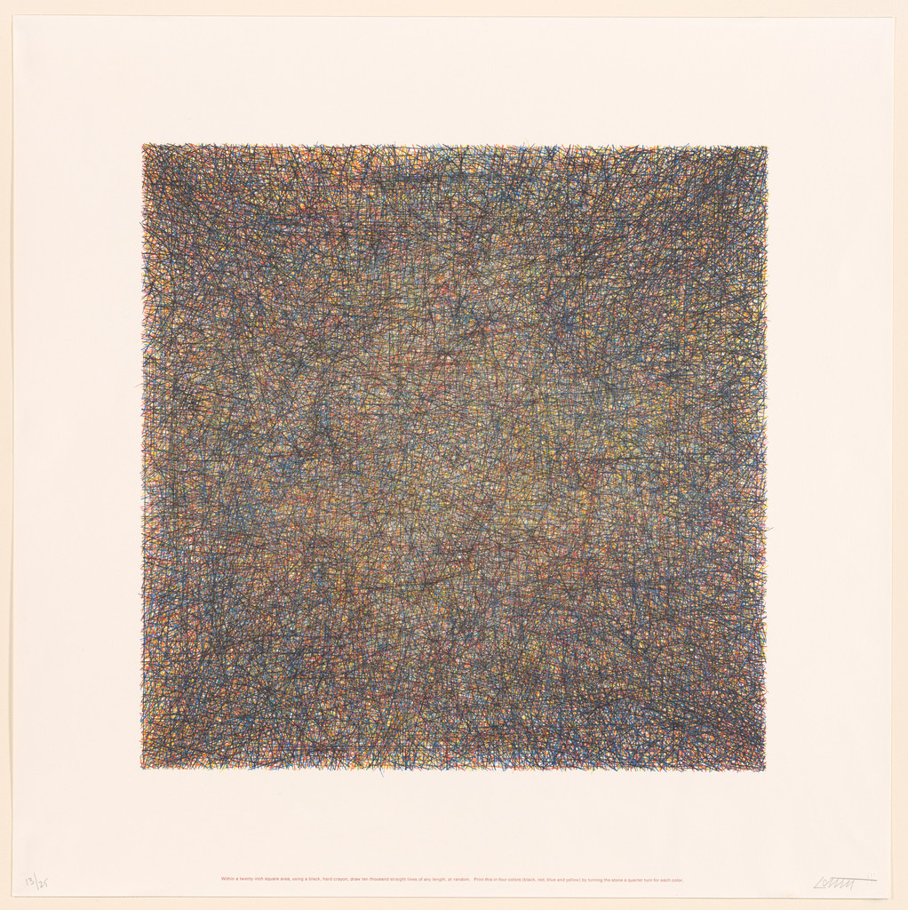 Untitled from Work from Instructions, Сол Ле Витт, 1971