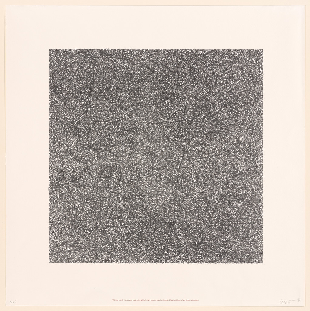 Untitled from Work from Instructions, Sol LeWitt, 1971