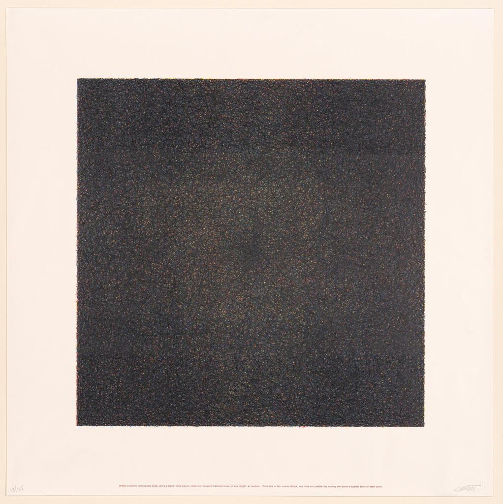 Untitled from Work from Instructions, Сол Ле Витт, 1971