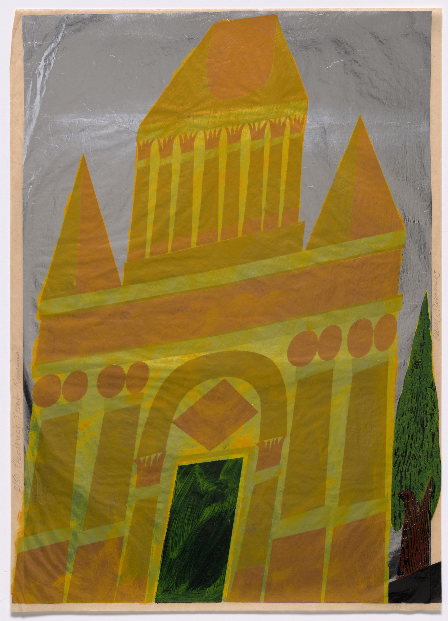 Carol Summers. Theodoric's Tomb, Ravenna from 9 Prints