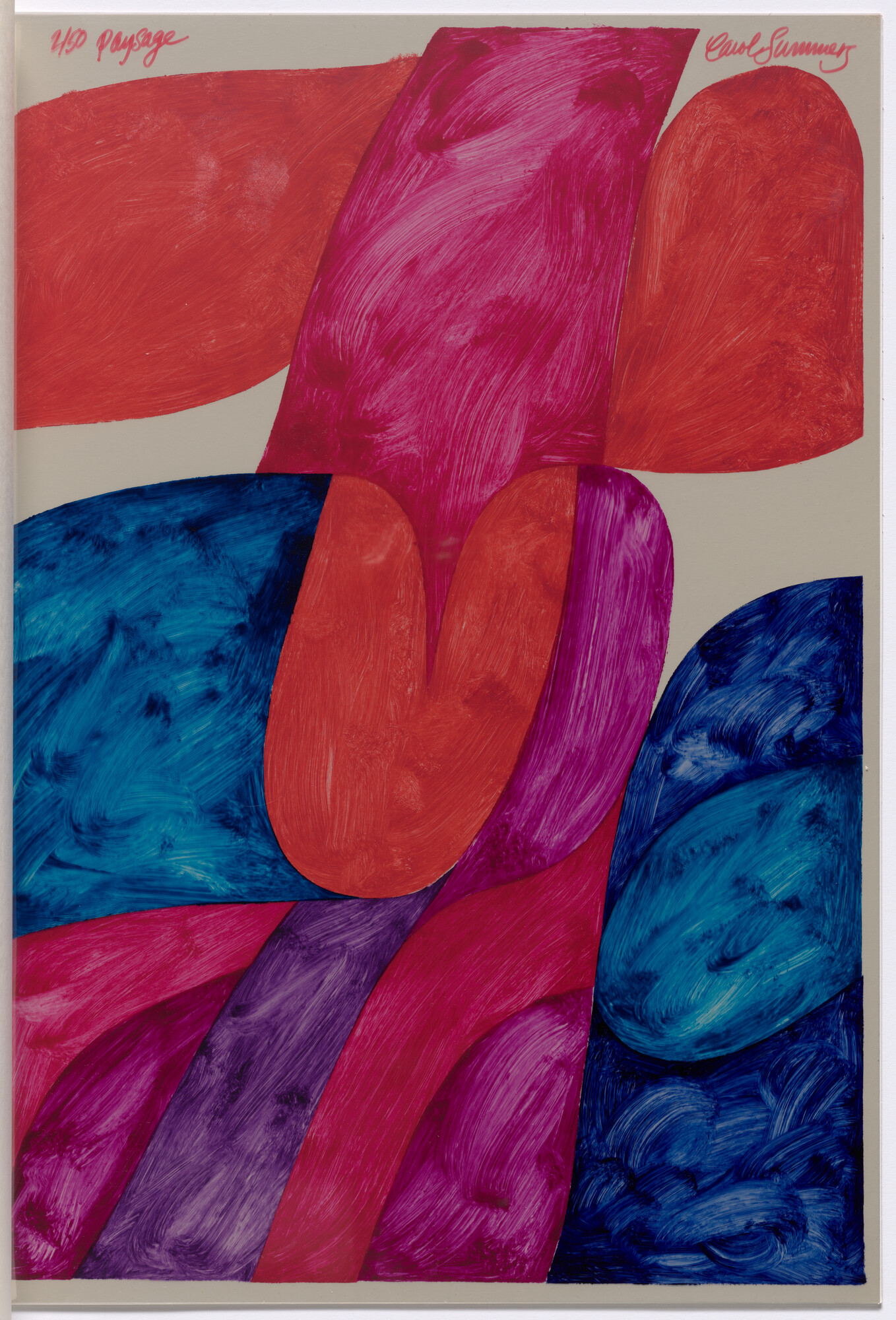 Carol Summers. Landscape ( Paysage ) from 9 Prints