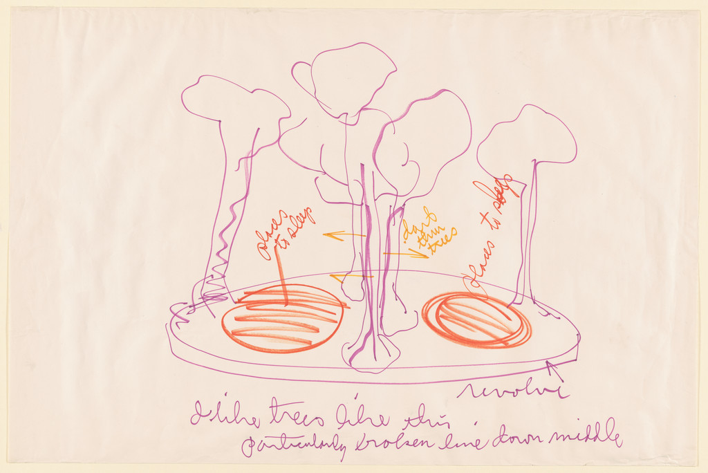 Trees: Set design for A Midsummer Night's Dream, Jim Dine, 1966