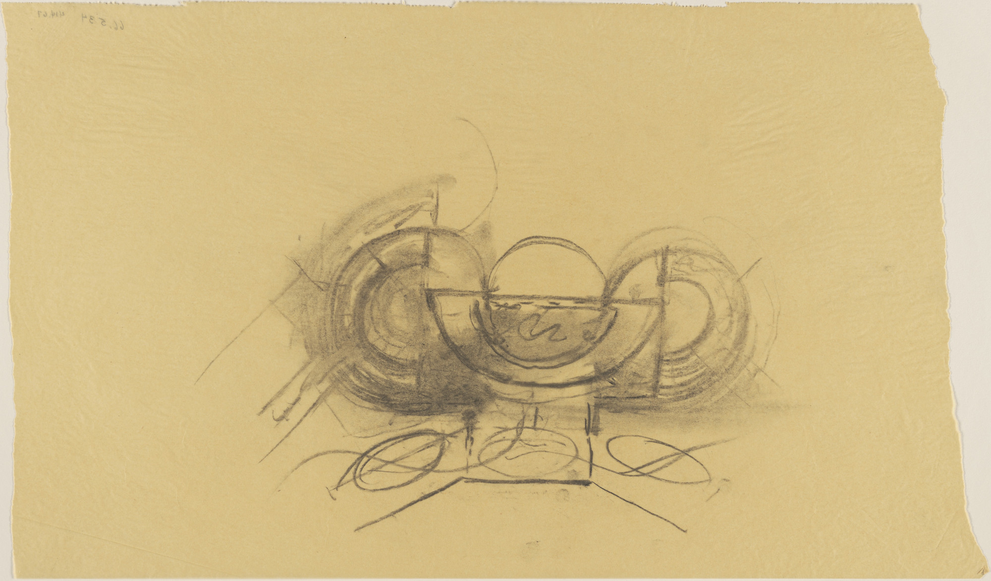 Louis I. Kahn. Sher-e-Bangla Nagar, Capital of Bangladesh, Dhaka, Bangladesh, Plan sketch of Prayer Hall. 1965