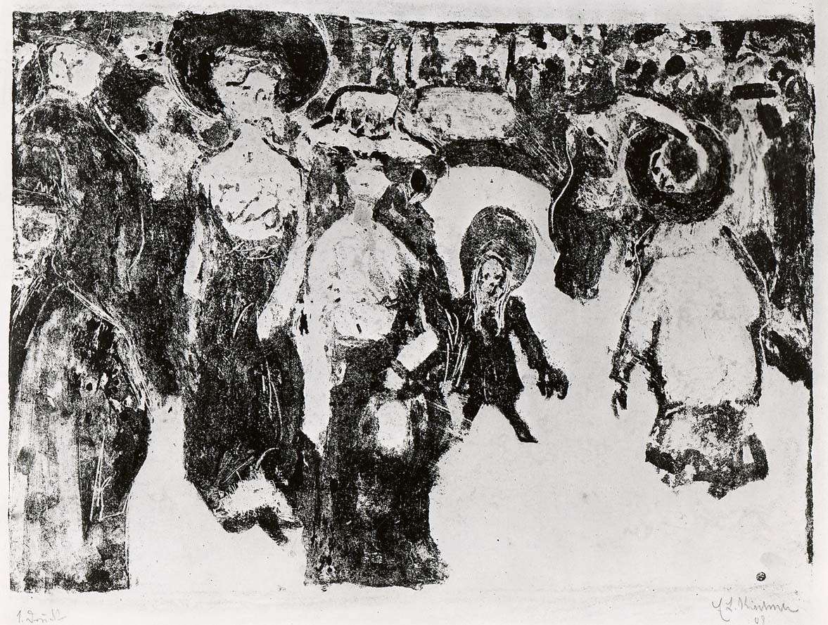 Ernst Ludwig Kirchner. Streetlife in Dresden (Strassenleben in Dresden). 1908
