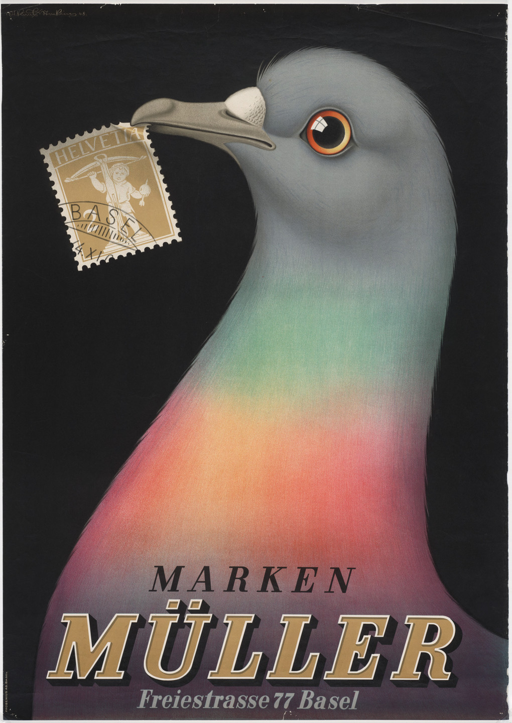 Niklaus Stoecklin. Marken Müller. 1948