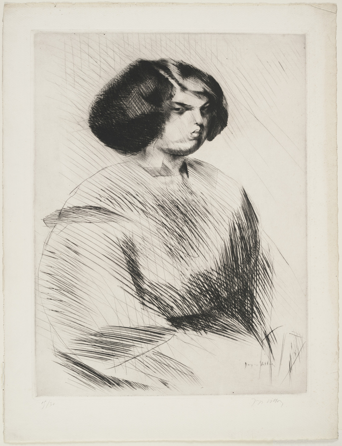 Jacques Villon. Renée, Three Quarters View (Renée de trois quarts). 1911