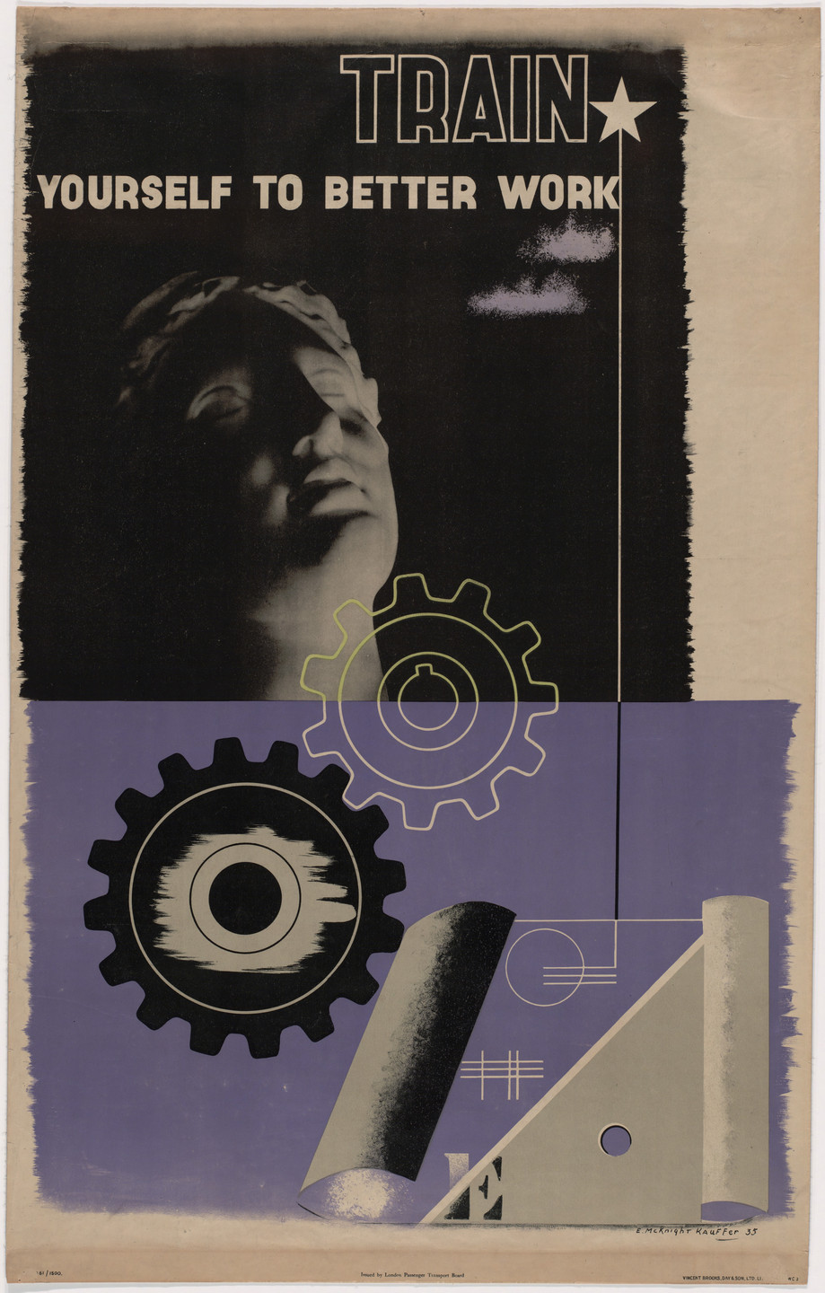 E. McKnight Kauffer. Train Yourself to Better Work. 1935