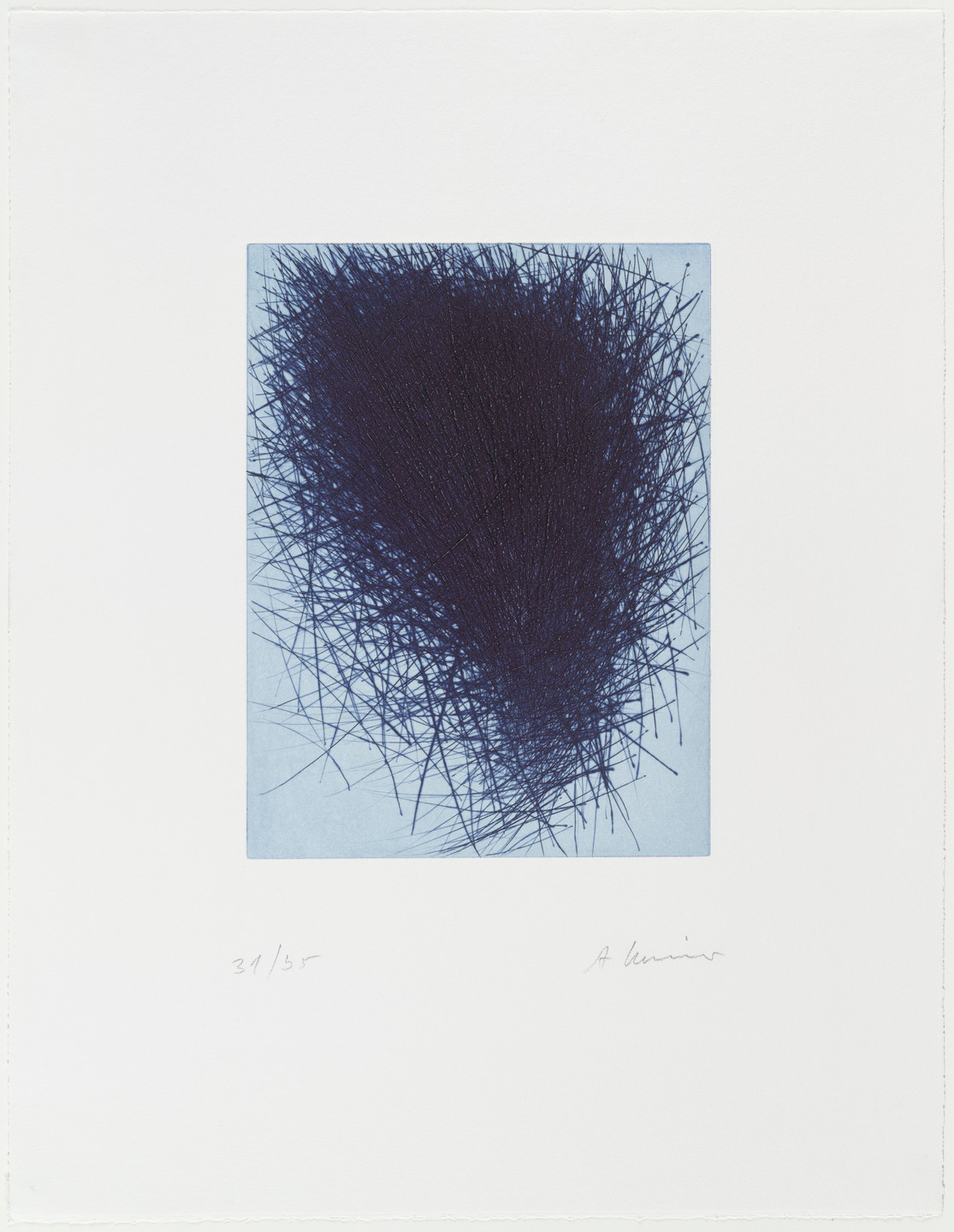 Arnulf Rainer. Blue Nest. 1997