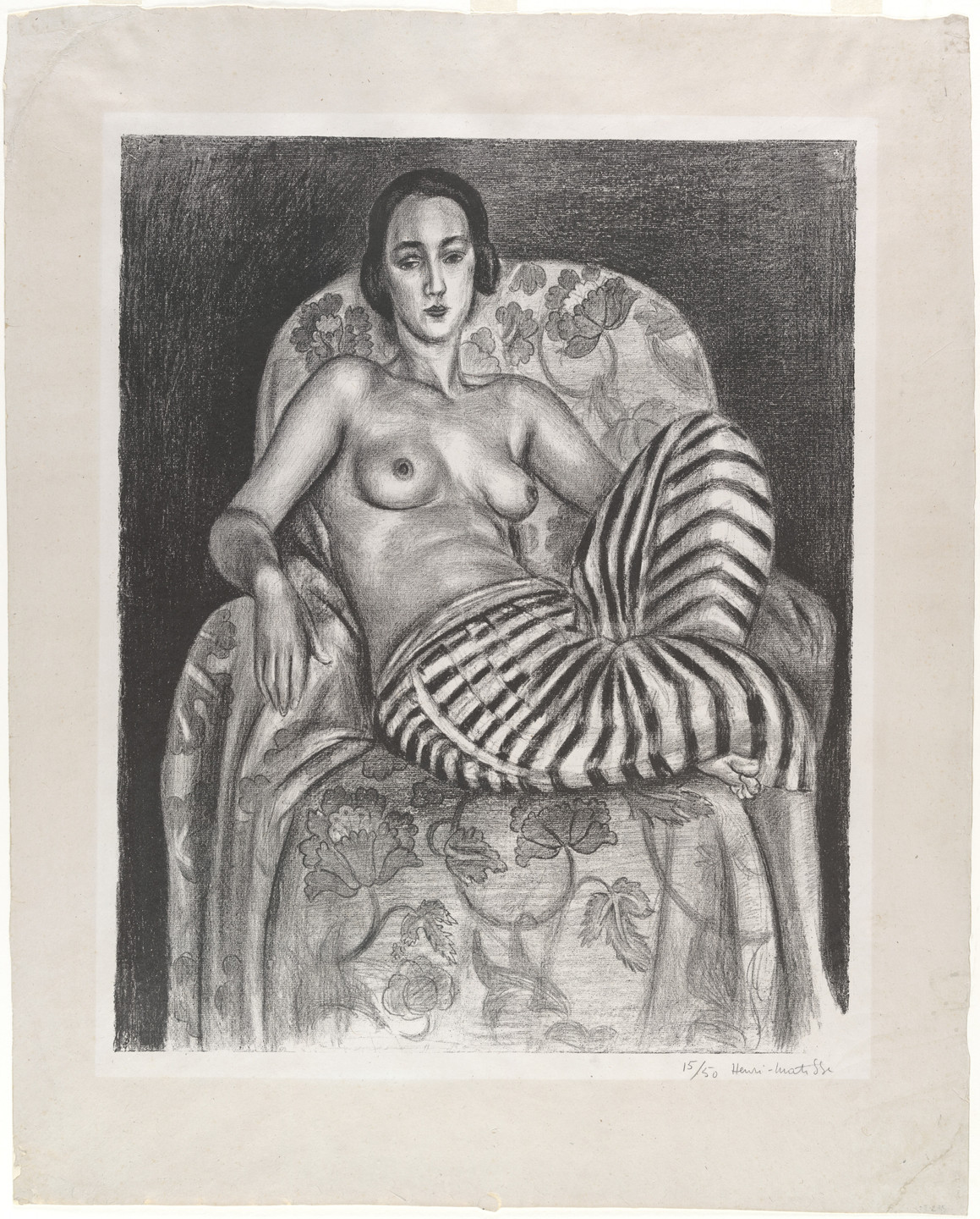 Henri Matisse. Large Odalisque in Striped Pantaloons (Grande Odalisque à culotte bayadère). 1925