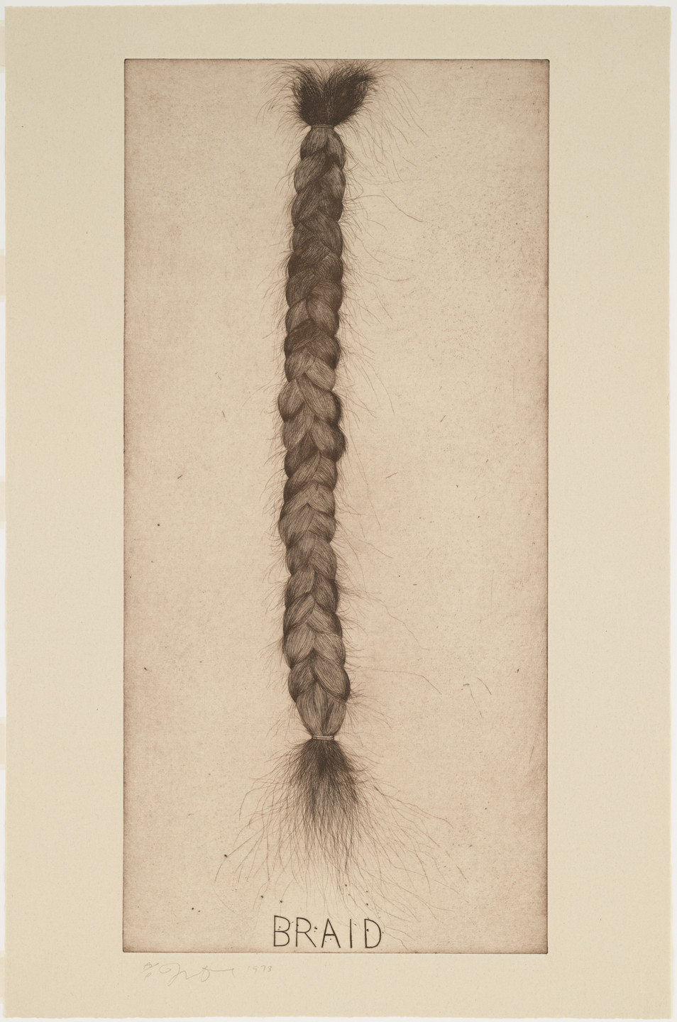 Jim Dine. Braid. 1973