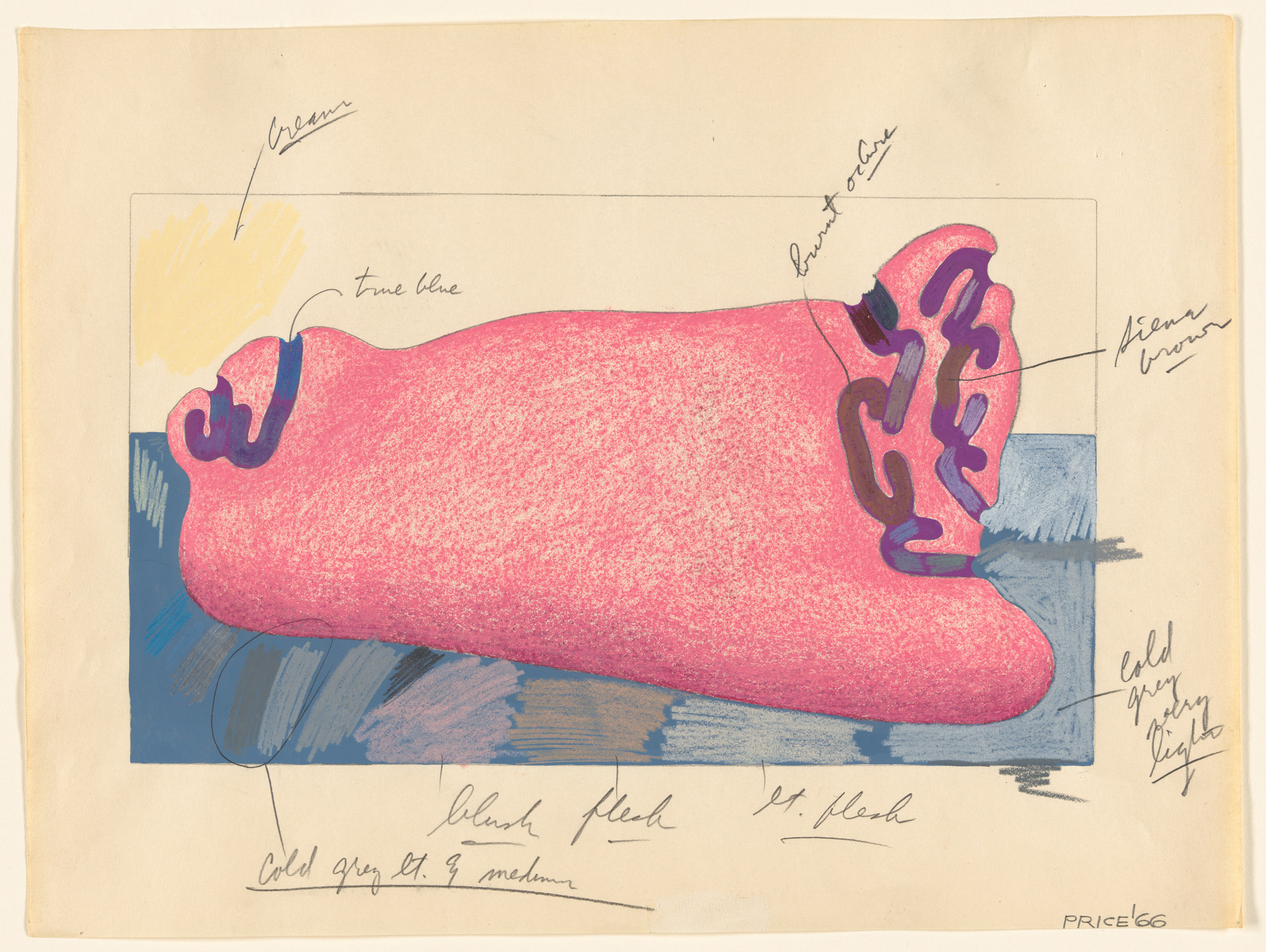 Ken Price. Object with Notes. 1966