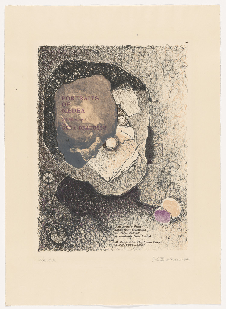 Untitled from the portfolio Portraits of Medea (Portretele Medeei), Geta Brătescu, 1979