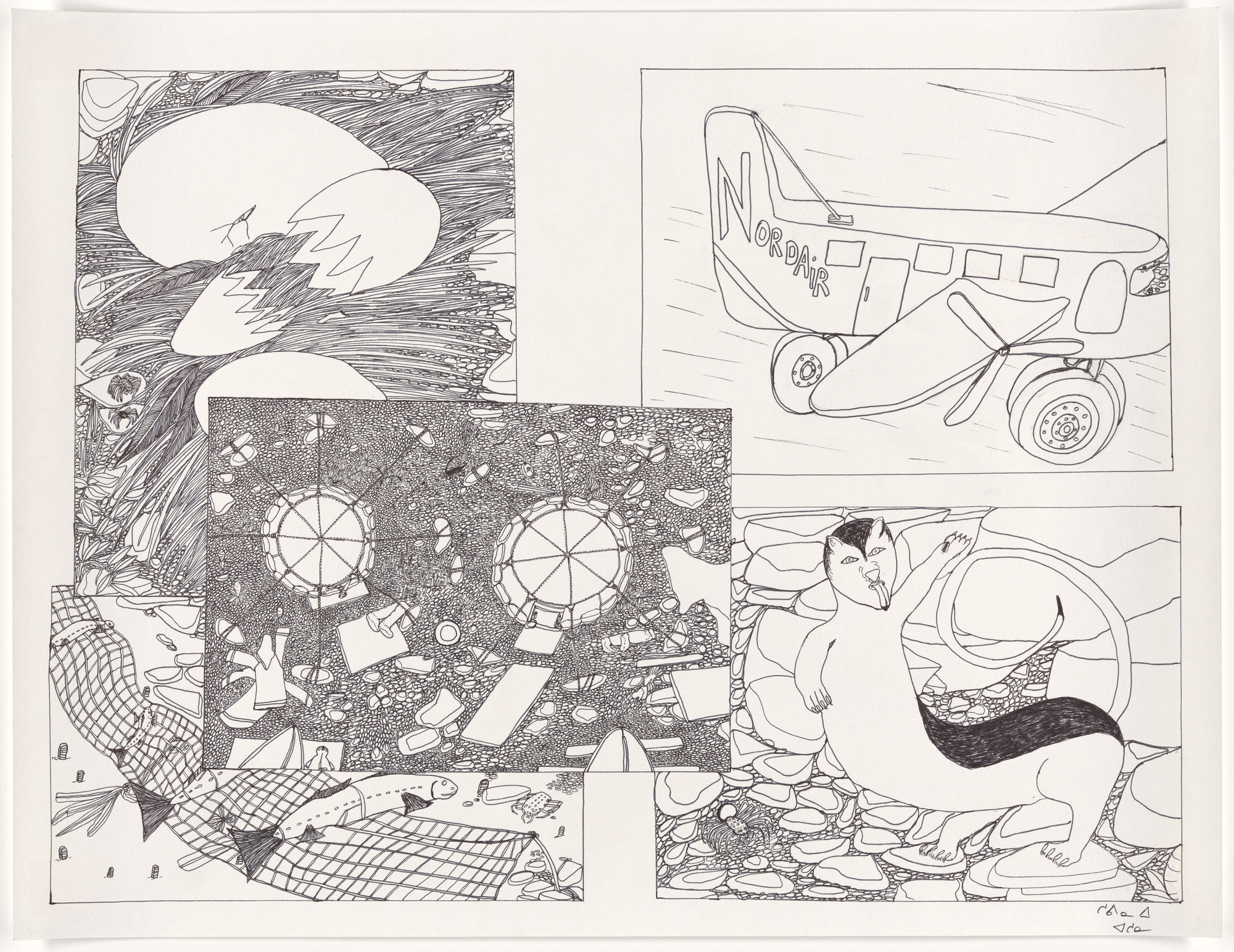 Shuvinai Ashoona (ᓱᕕᓂ ᐊᓱᓇ). My Drawings