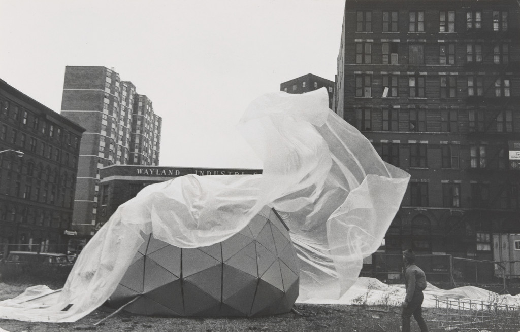 Photograph from the book CHARAS: The Improbable Dome Builders (1973)