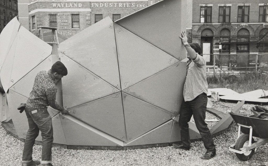 Photograph from the book CHARAS: The Improbable Dome Builders (1973)