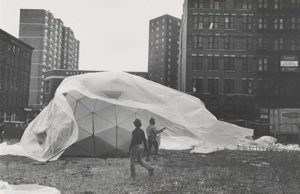 Photograph from the book CHARAS: The Improbable Dome Builders (1973)