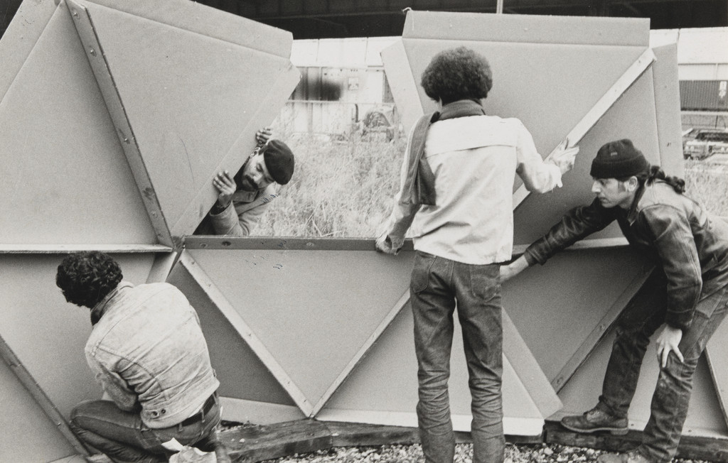 Photograph from the book CHARAS: The Improbable Dome Builders (1973)