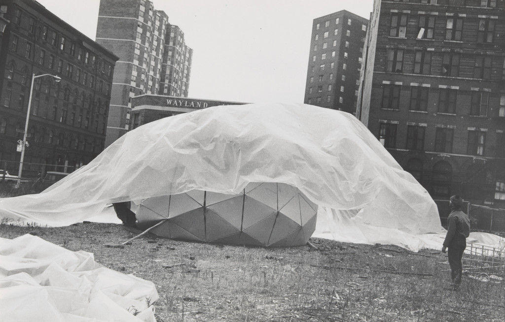 Photograph from the book CHARAS: The Improbable Dome Builders (1973)