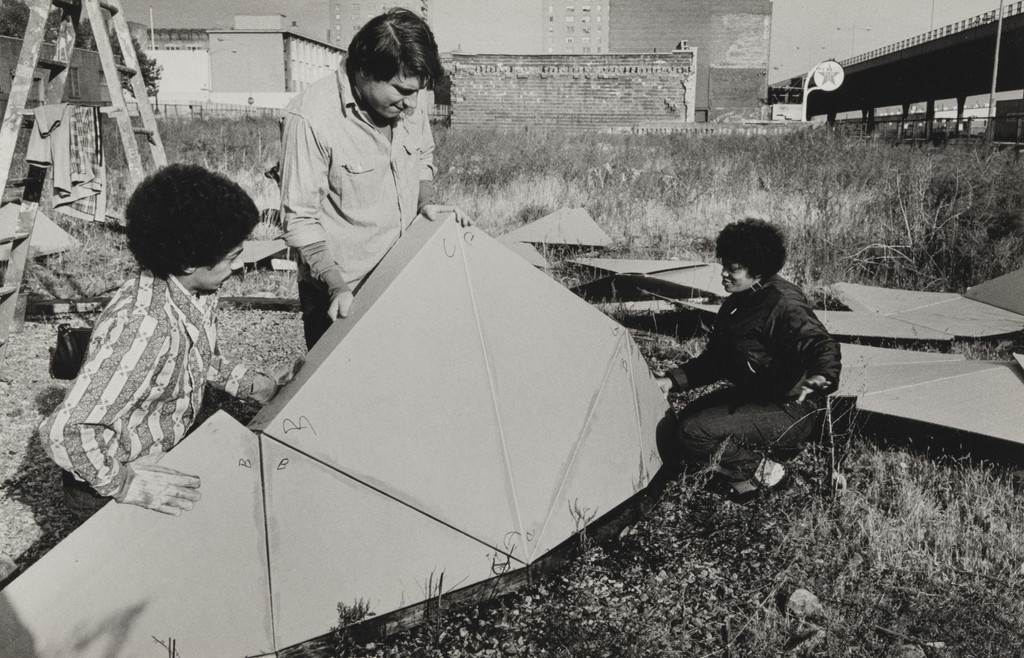 Photograph from the book CHARAS: The Improbable Dome Builders (1973)