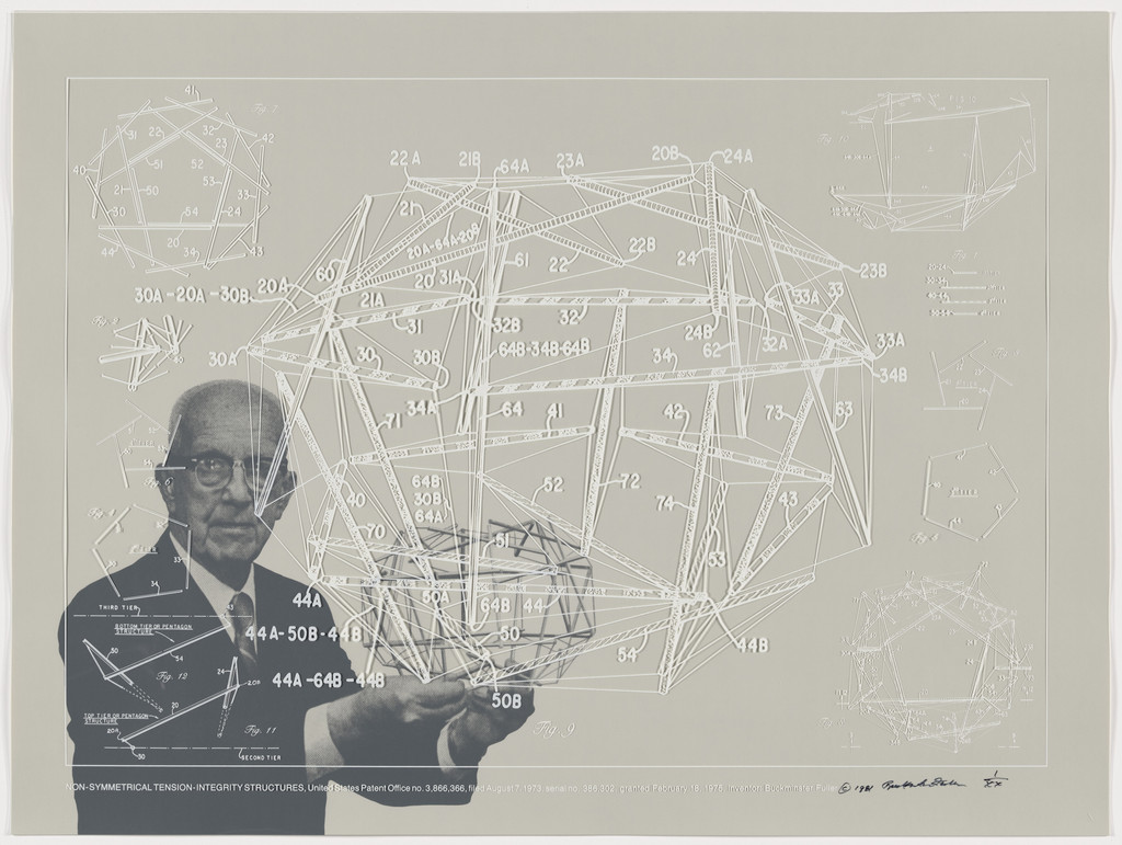 Non-Symmetrical Tension-Integrity Structures from Inventions: Twelve Around One