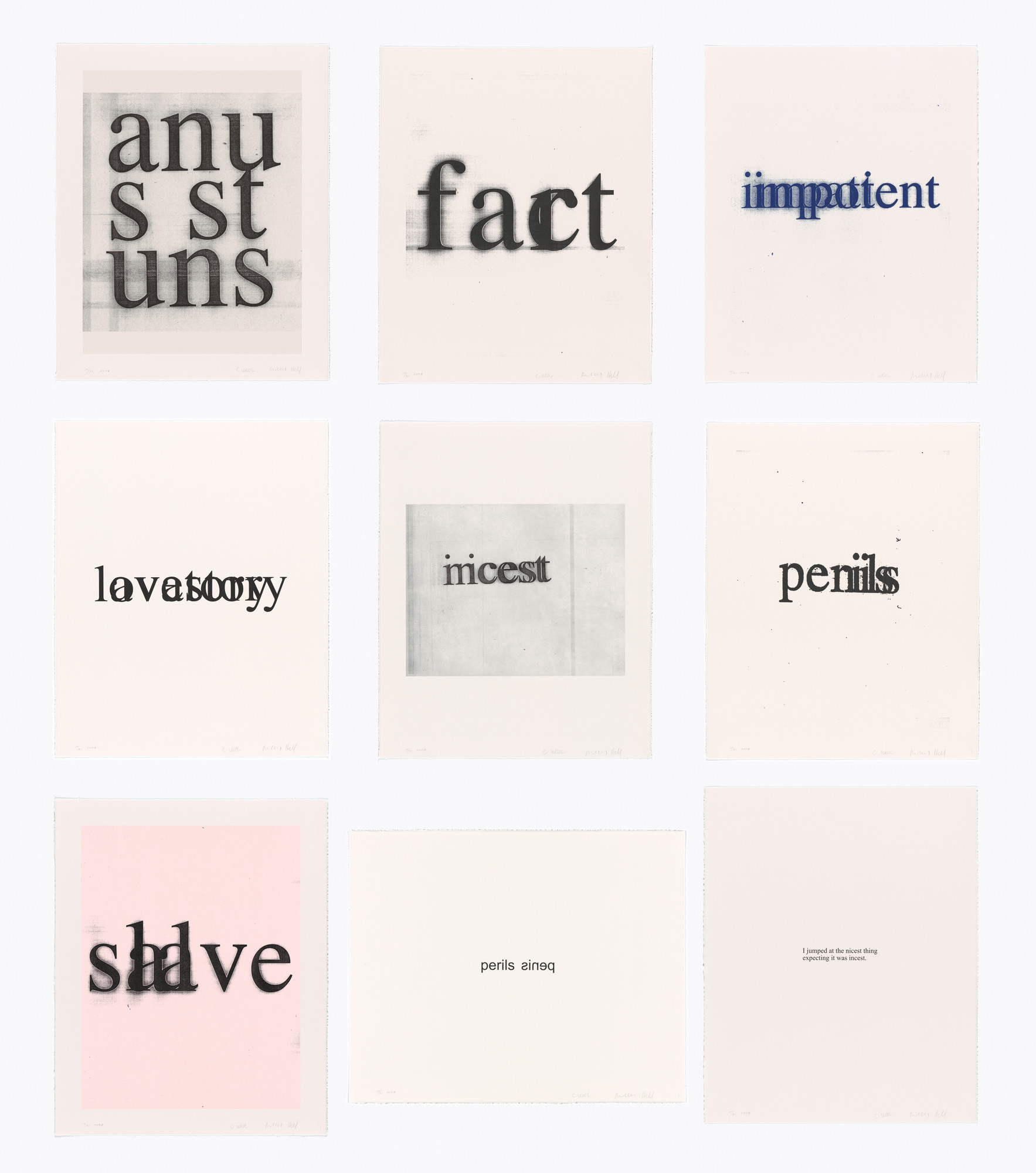 Christopher Wool, Richard Hell. Psychopts