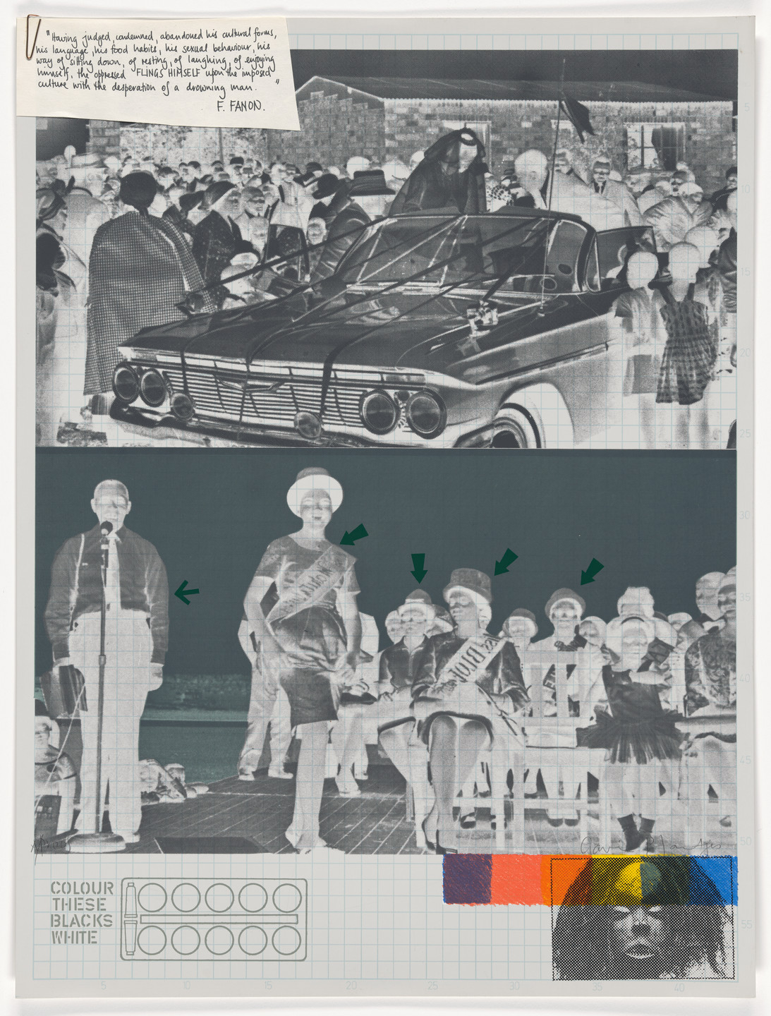 Gavin Jantjes. Colour these Blacks White from A South African Colouring Book. 1974–75