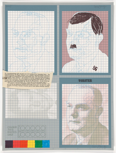 Colour this Whites Only from A South African Colouring Book