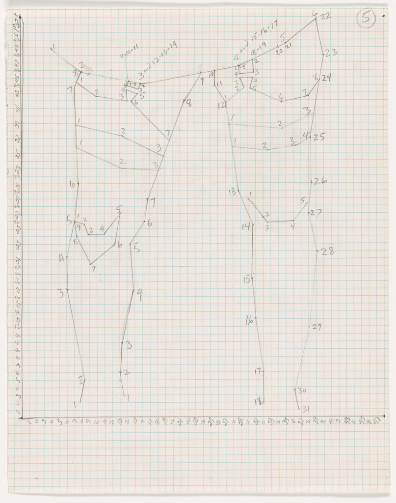 Girl Lifts Skirt (Preparatory drawing)
