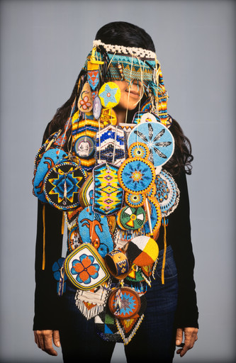 Dana Claxton. Headdress - Dee. 2019