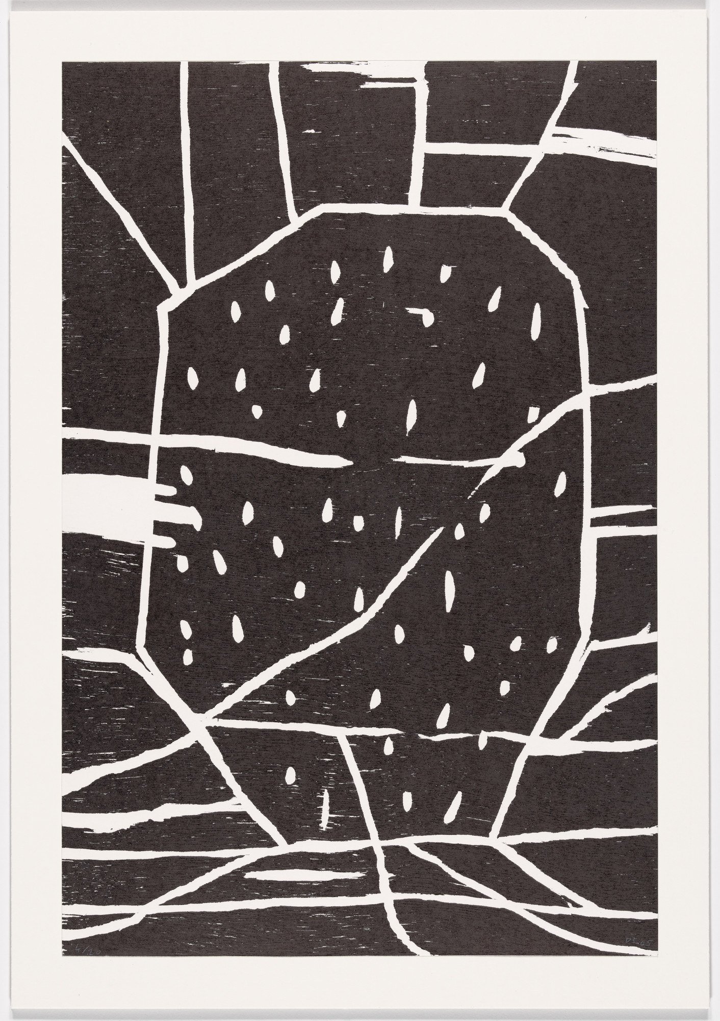 David Shrigley. Untitled (Structure with dots) from an untitled portfolio