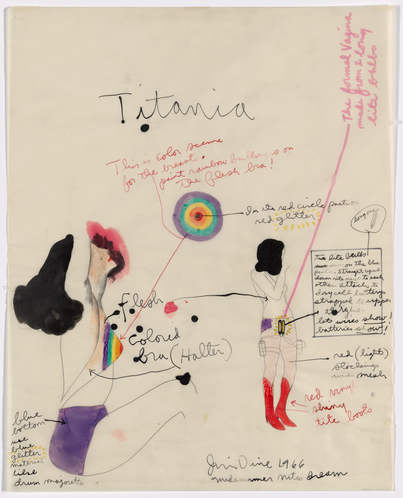 Titania. Costume design for the play A Midsummer Night's Dream