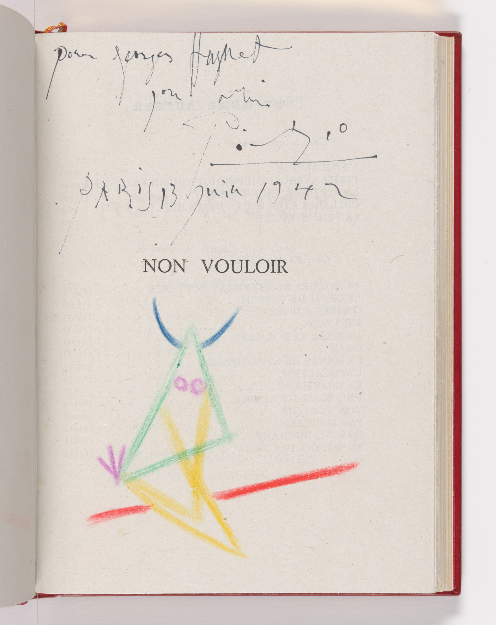 Pablo Picasso. Non vouloir (Not to Want)