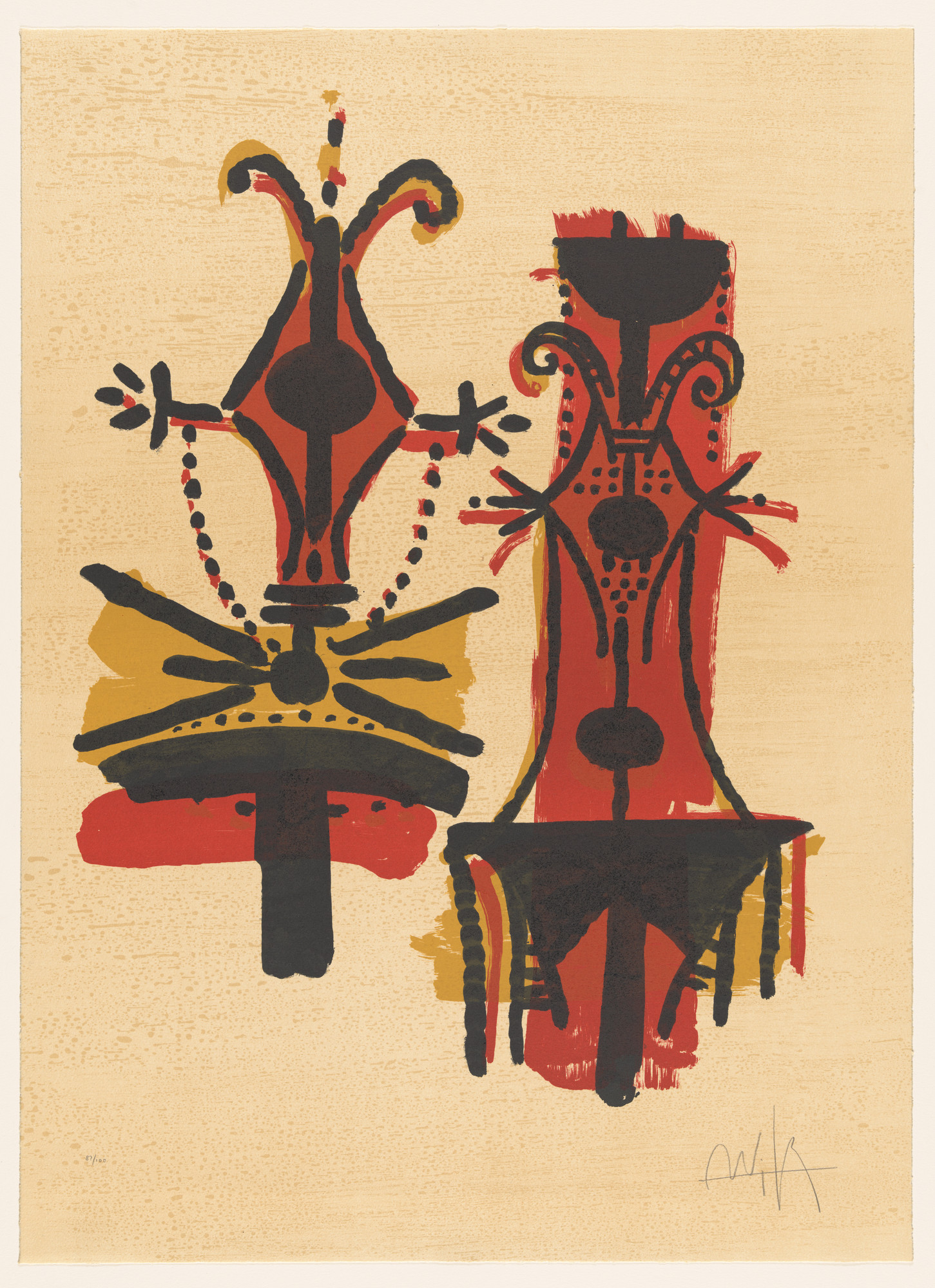 Wifredo Lam. Untitled from For Jorn (Pour Jorn)