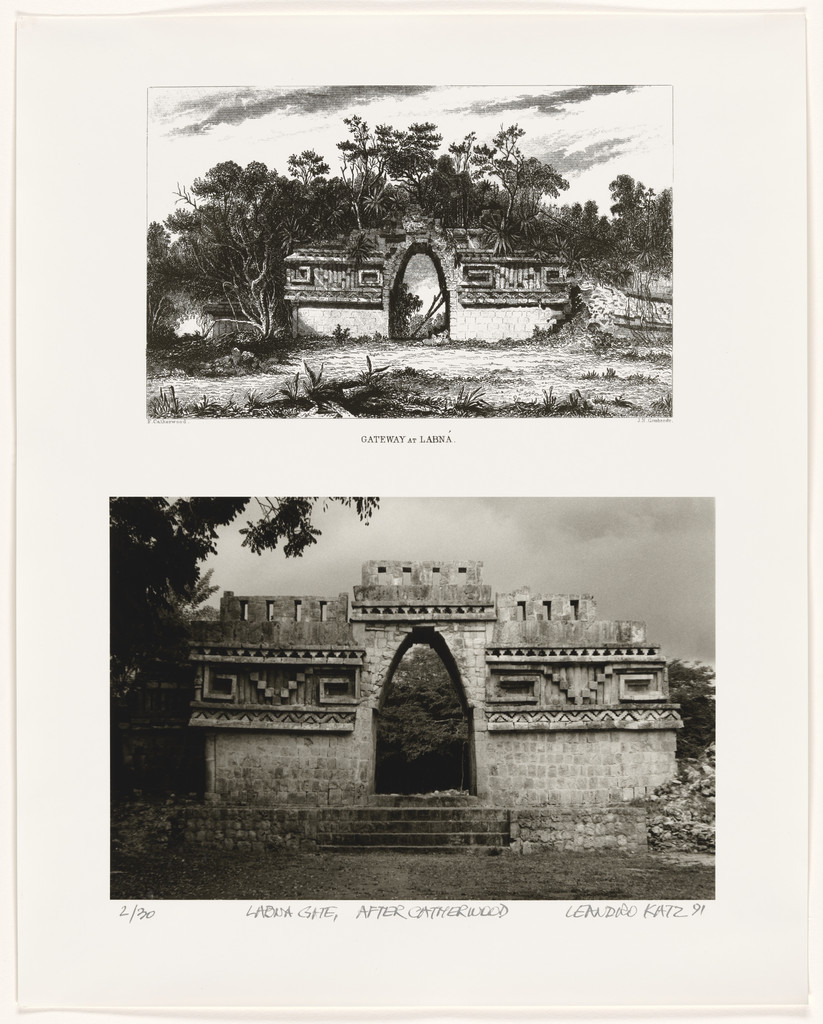 Labná Arch, after Catherwood [East Façade], Leandro Katz, 1991
