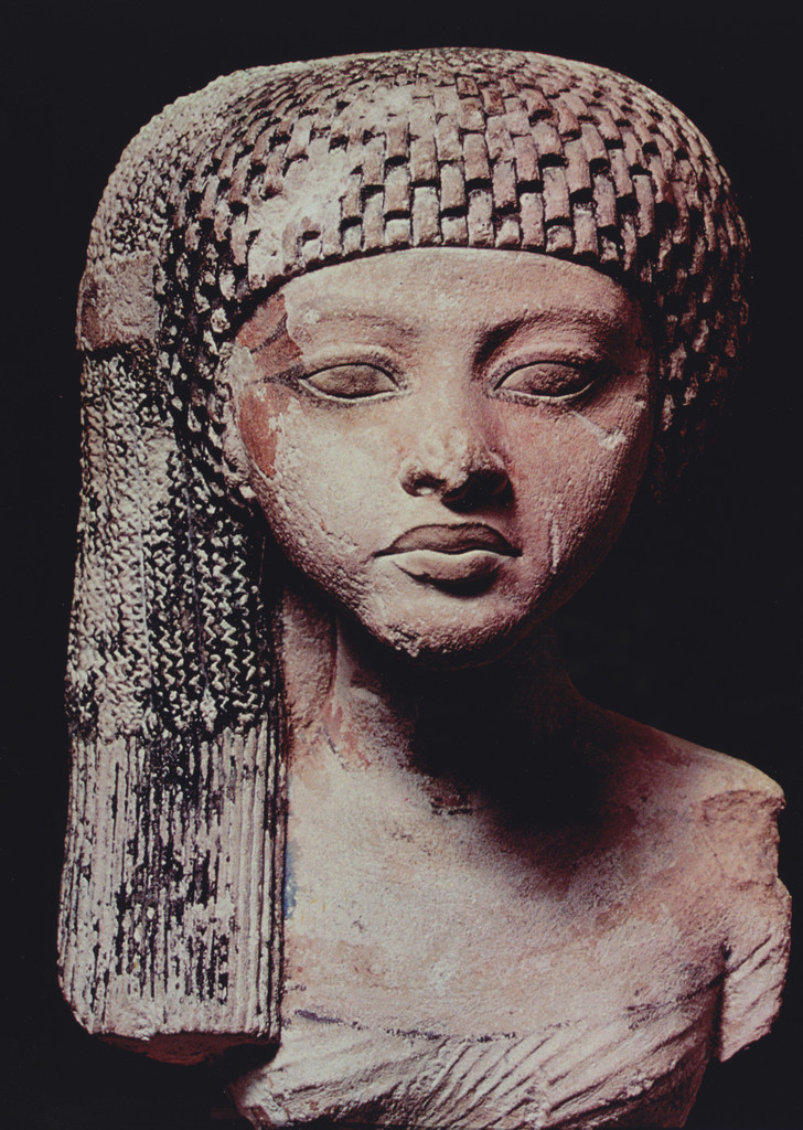 Miscegenated Family Album (Worldly Princesses), L: Nefertiti’s daughter, Merytaten; R: Devonia’s daughter, Kimberley, Lorraine O'Grady, 1980–94