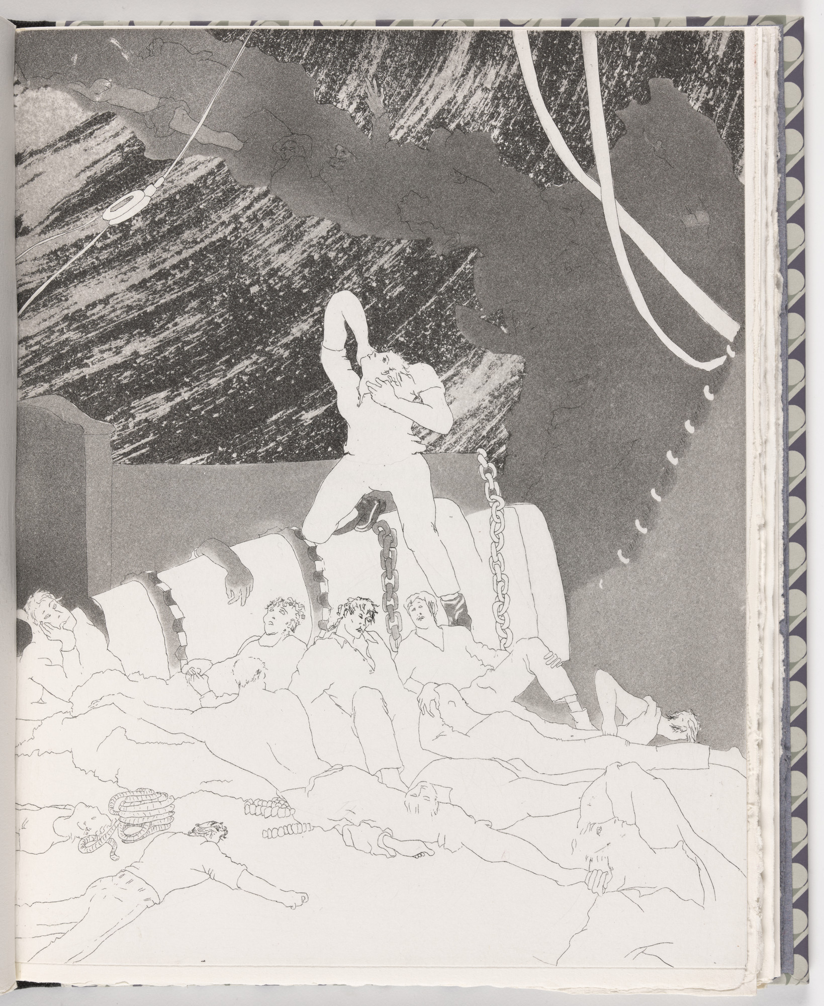 Patrick Procktor. The Ribbed Sea-Sand from The Rime of the Ancient Mariner