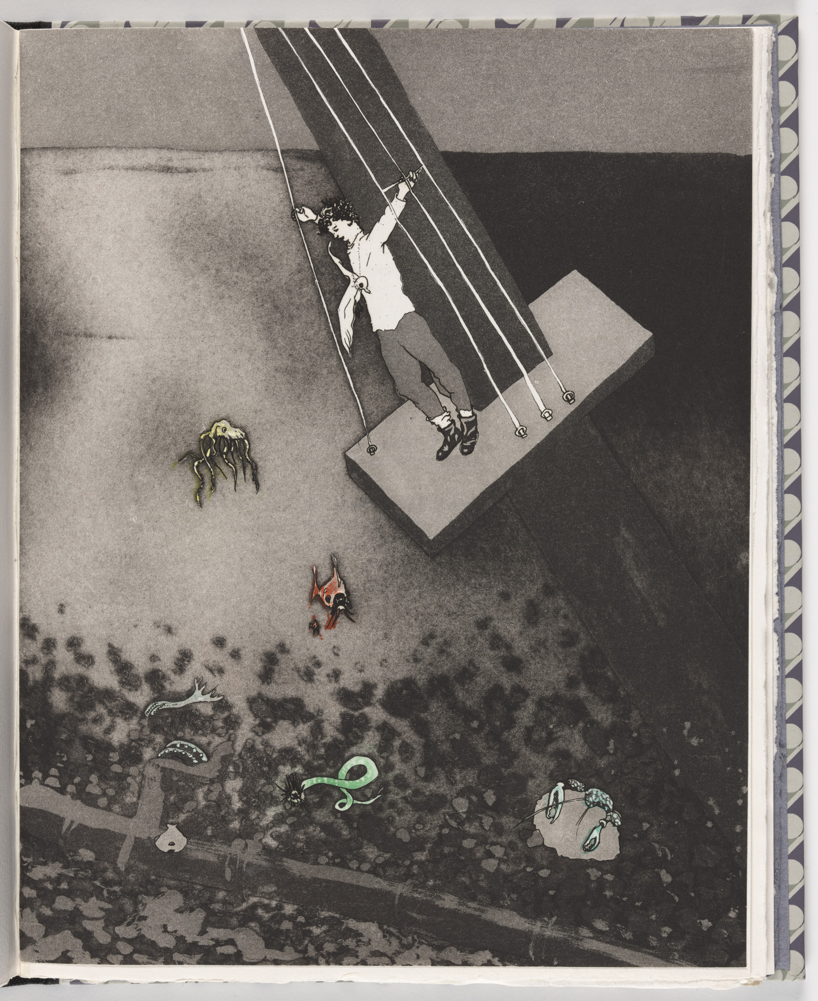 Patrick Procktor. The Water-Snakes from The Rime of the Ancient Mariner