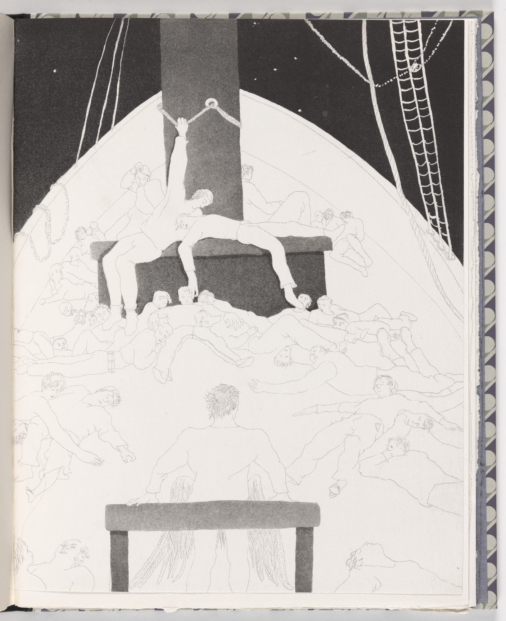 Patrick Procktor. All Fixed on Me Their Stony Eyes That in the Moon Did Glitter from The Rime of the Ancient Mariner