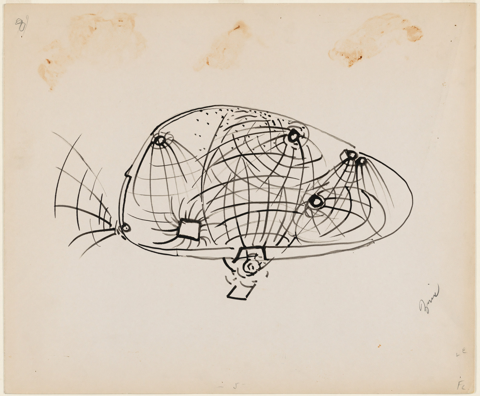 Frederick Kiesler. Endless House Project 
Study for lighting