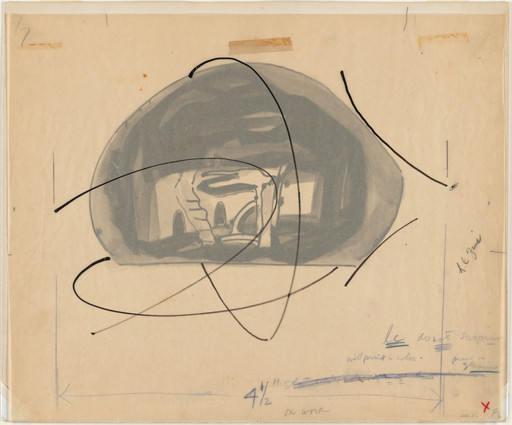 Frederick Kiesler. Endless House Project, Section. 1951