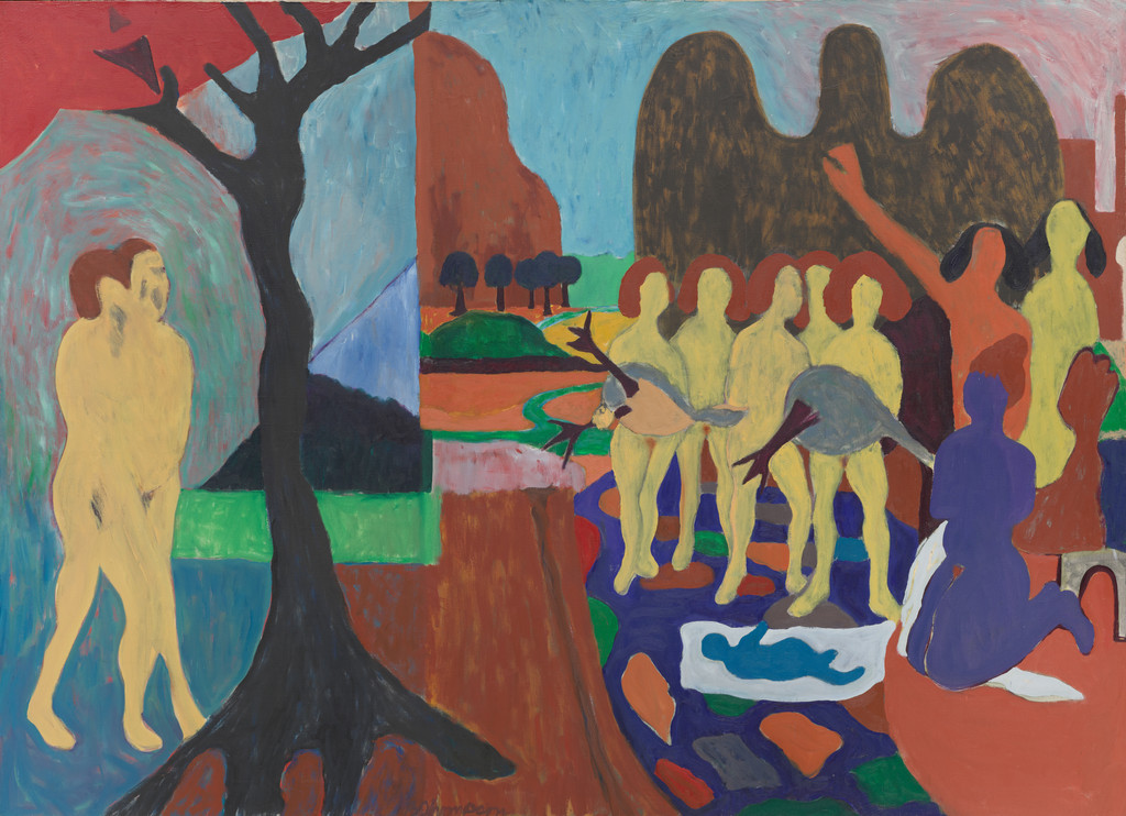 Expulsion and Nativity, Bob Thompson, 1963
