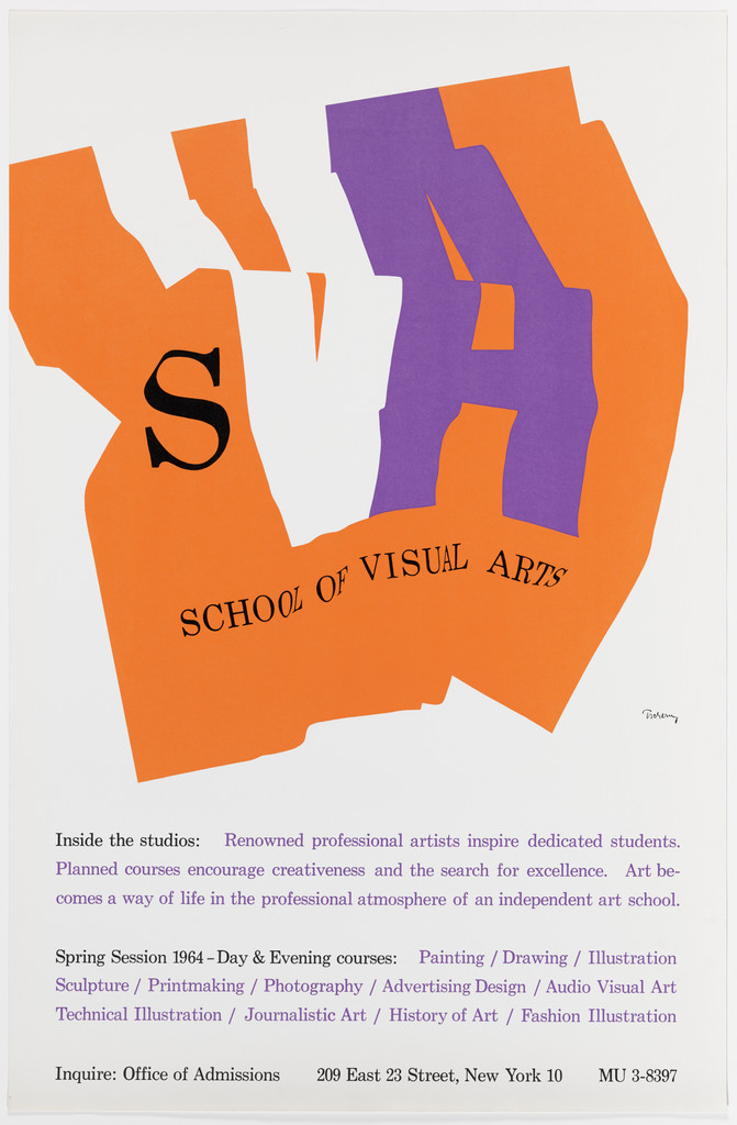 Graphic identity for the School of Visual Arts