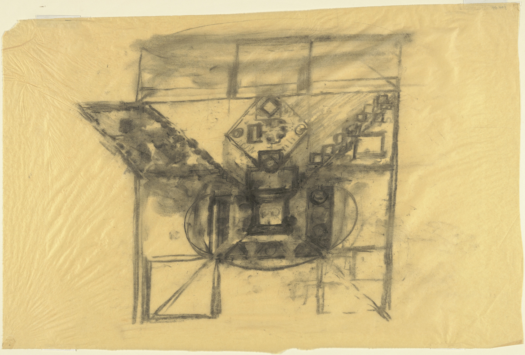 Louis I. Kahn. Sher-e-Bangla Nagar, Capital of Bangladesh, Dhaka, Bangladesh (Plan sketch). 1963