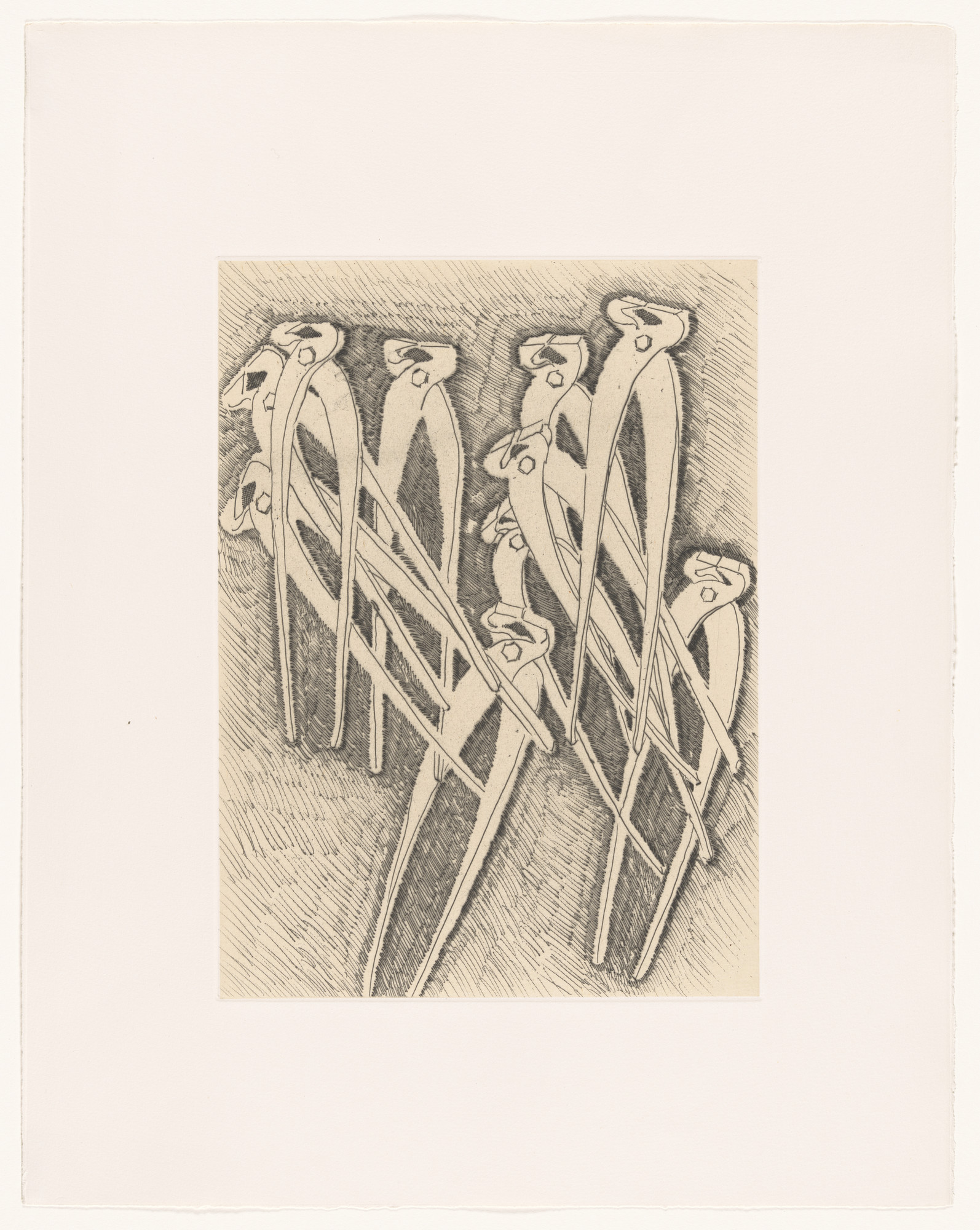 Arman. Black Values, Praying Mantis ( Valeurs de noirs, Prey mantis )