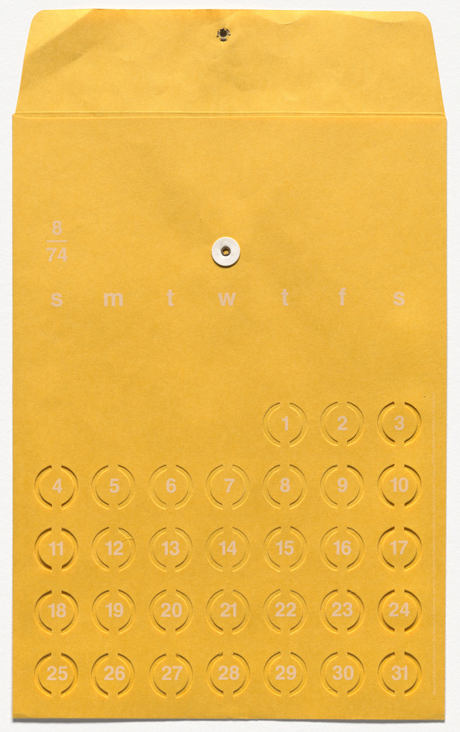 Calendar Memory Bags for the Museum of Modern Art