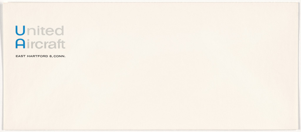 Stationery envelope for United Aircraft