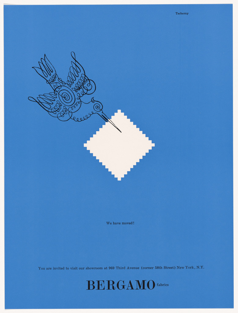 Advertisement for Bergamo Fabrics