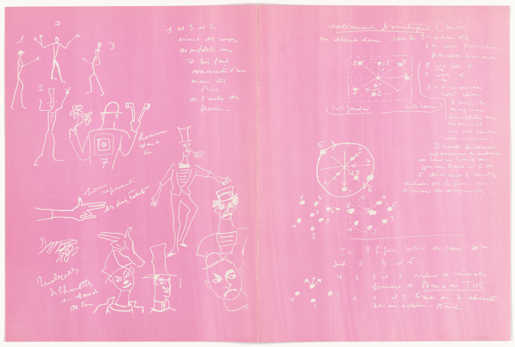 Program cover for "bip", a performance by Marcel Marceau