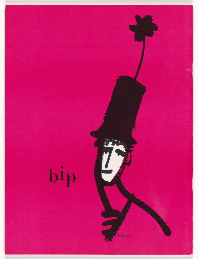 Program magazine for "bip", a performance by Marcel Marceau